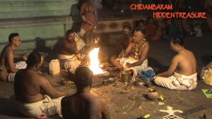 Yajna, vedic fire sacrificed perofmed by the Chidambaram Deekshithar's.