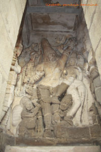 Shiva as Gangadhara in the Kailasanatha temple in Kanchipuram