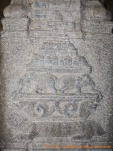 Meru, the Cosmic Mountain carried by tortoise, nagas and elephants.