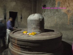 Ellora Kailasha sanctum Shiva Linga