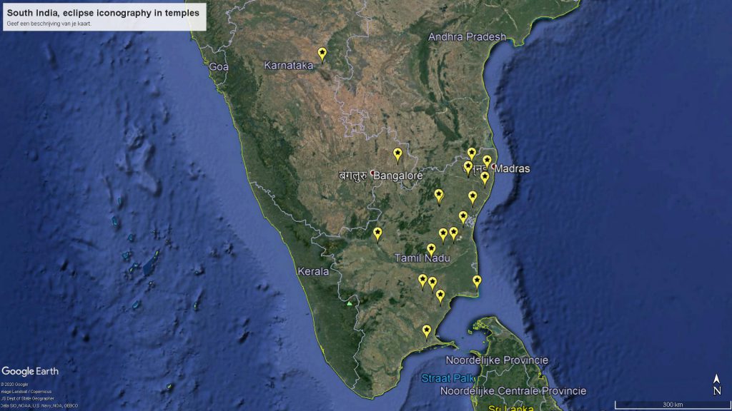 South India, temples with eclipse iconograhy and symbolism
